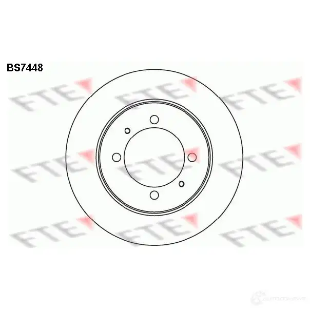 Тормозной диск FTE W UEWH BS7448 4028569700106 607881 изображение 0