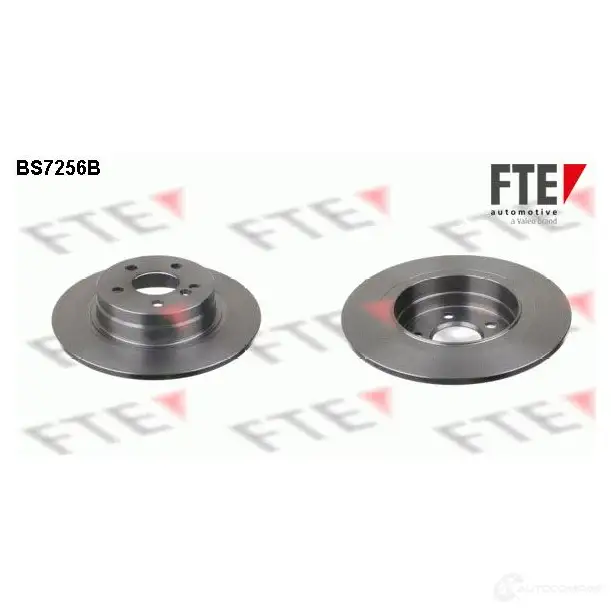 Тормозной диск FTE BS7256B 1ZR ZL 4028569496283 607600 изображение 0