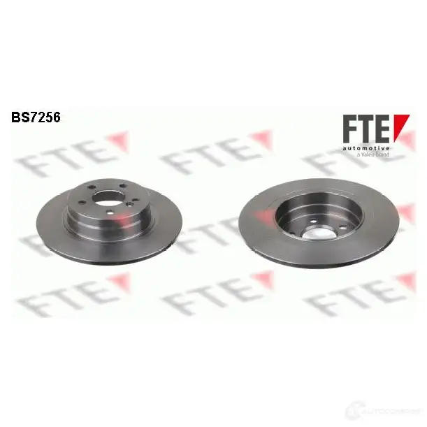 Тормозной диск FTE BS7256 4028569697178 NTPQ NP 607599 изображение 0