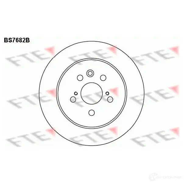 Тормозной диск FTE 4028569704647 608220 D CZ5GQ2 bs7682b
