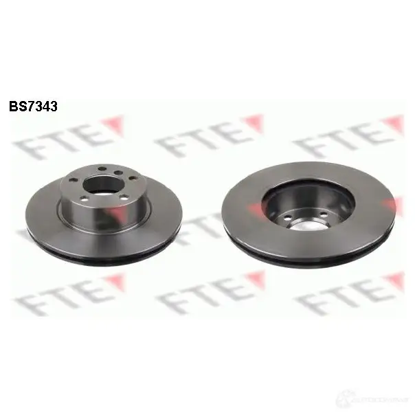 Тормозной диск FTE BS7343 4028569698038 607730 U7I B8 изображение 0