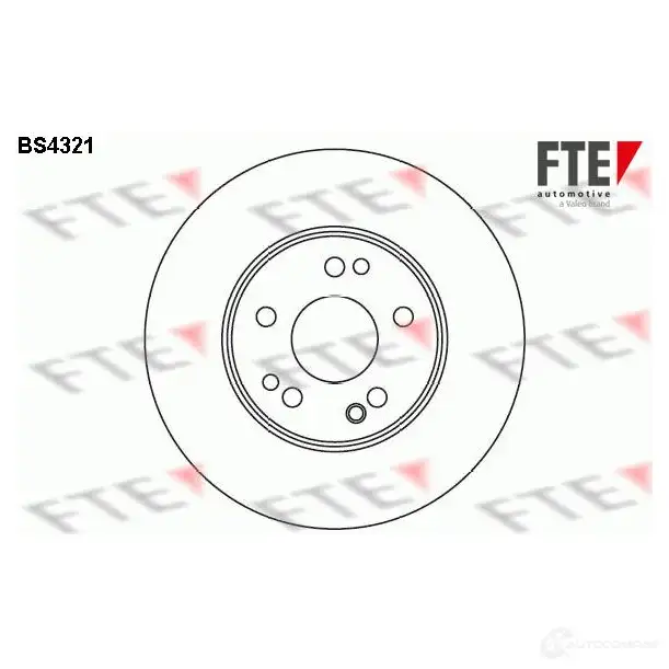 Тормозной диск FTE W5 HHC bs4321 4028569025858 606382 изображение 0