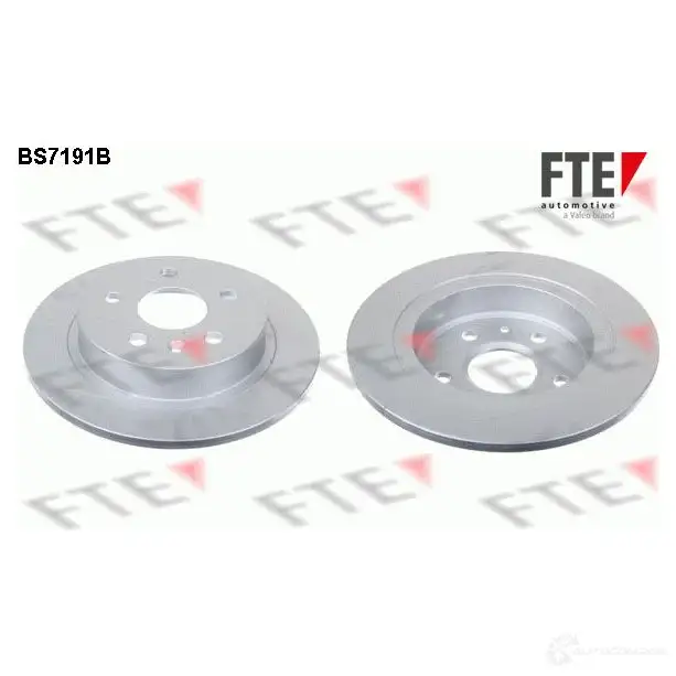 Тормозной диск FTE 4028569696614 BS7191B 607477 08W X1J изображение 0