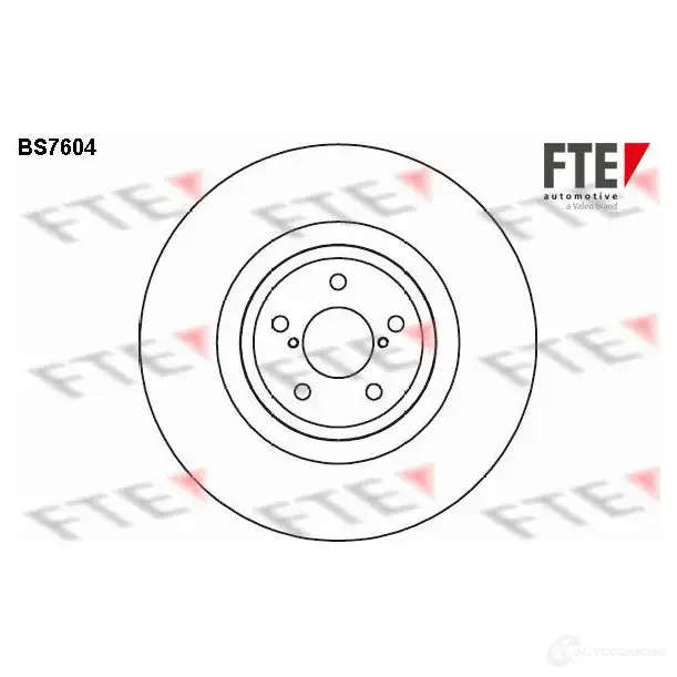Тормозной диск FTE DM XOJAP 608111 4028569703145 BS7604