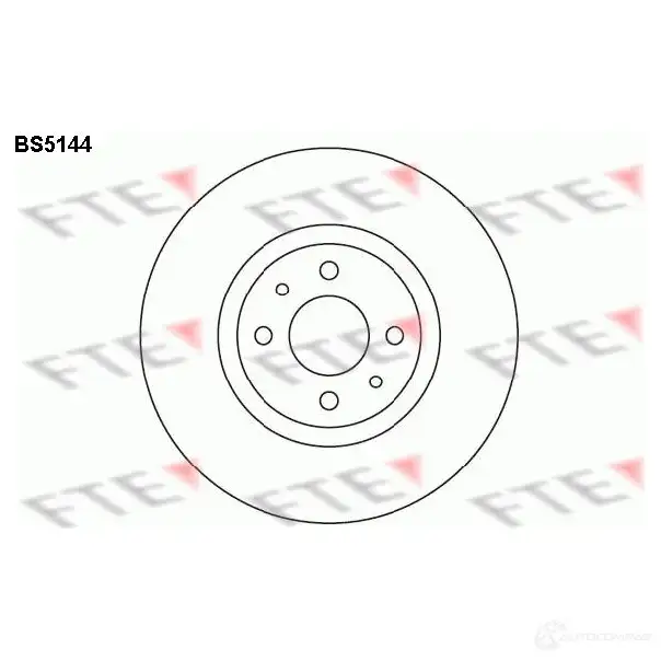 Тормозной диск FTE bs5144 RTQBK2 O 606776 4028569405704