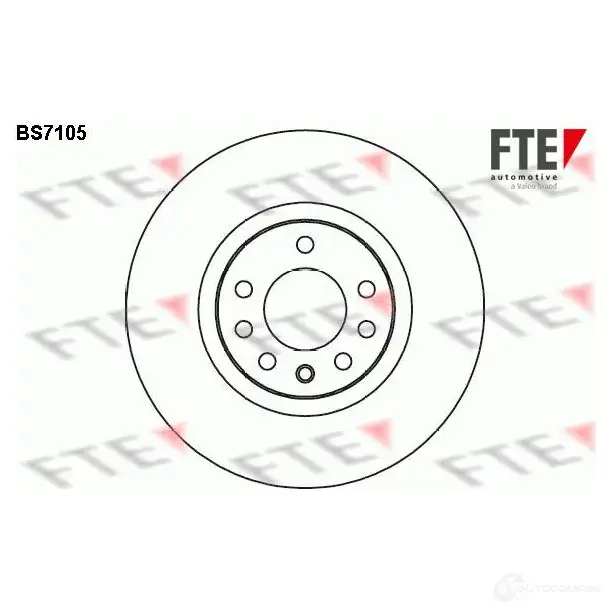 Тормозной диск FTE BS7105 4028569462943 607311 PG5W 4 изображение 0