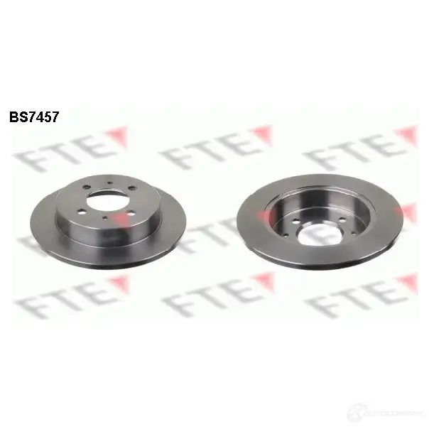 Тормозной диск FTE 607888 K E0R2O 4028569700281 BS7457 изображение 0