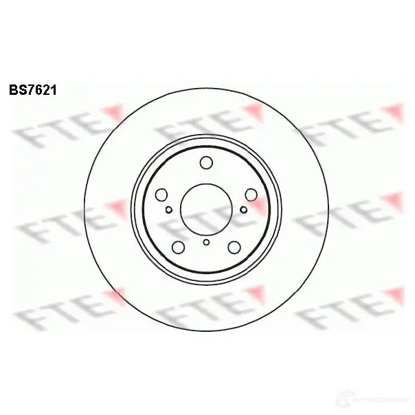 Тормозной диск FTE 608137 BS7621 7 DIRO 4028569703466 изображение 0