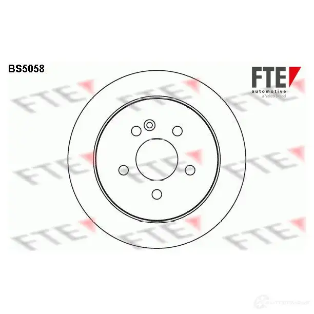 Тормозной диск FTE 4028569355122 P9 1XG9I BS5058 606764