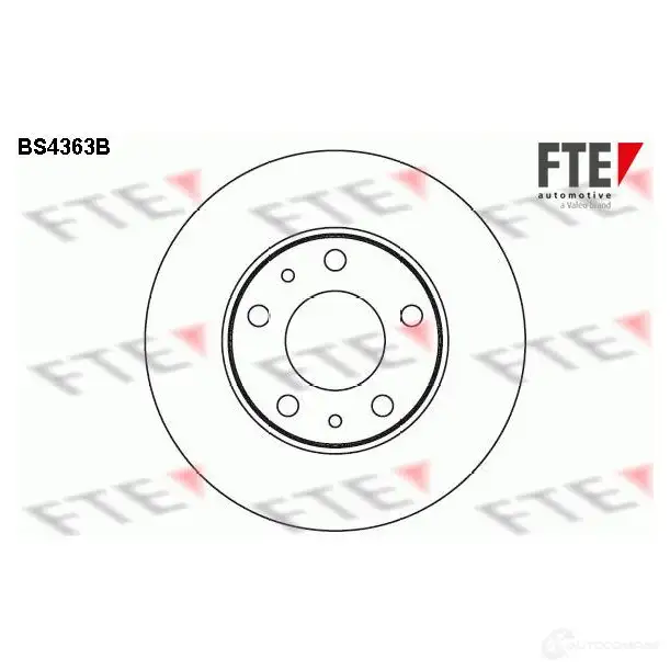 Тормозной диск FTE BS4363B J2LA1 VC 606400 4028569690964