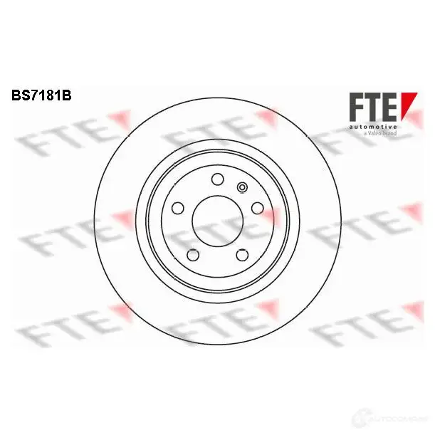 Тормозной диск FTE 607455 4028569696522 BS7181B PK T68E изображение 0