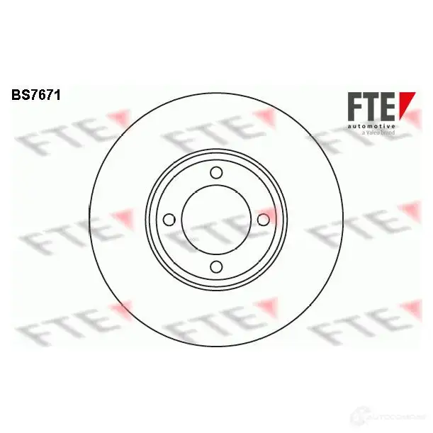 Тормозной диск FTE BS7671 PVWR NNG 4028569704418 608213