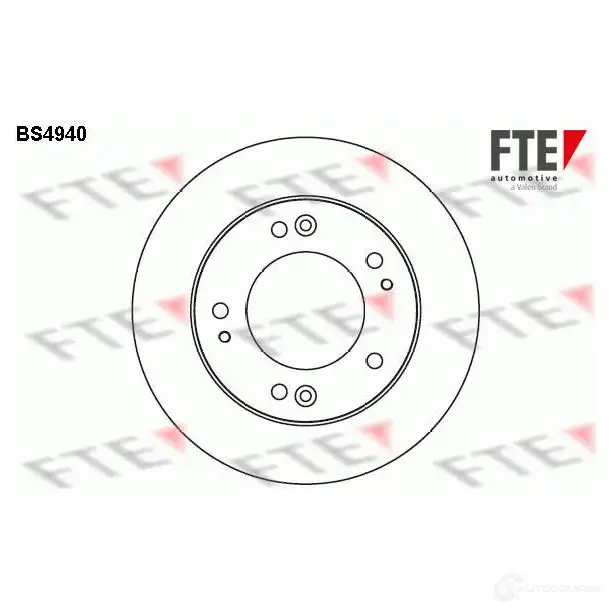 Тормозной диск FTE 859 MC 606728 BS4940 4028569463155 изображение 0