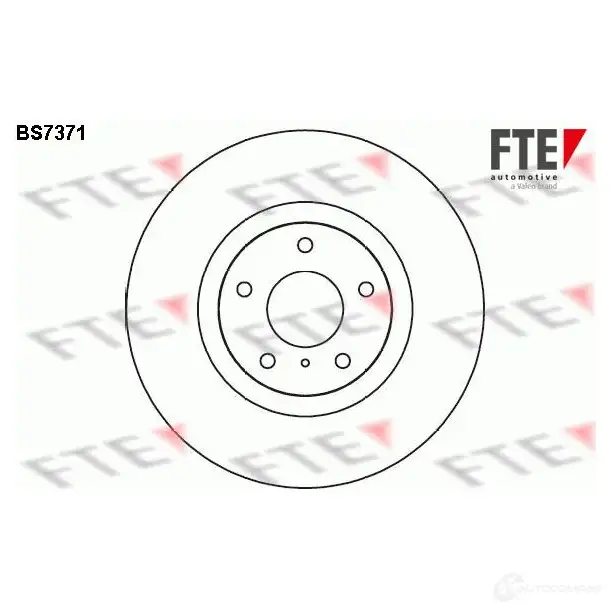 Тормозной диск FTE 607772 BS7371 H3 8AK5E 4028569698595 изображение 0