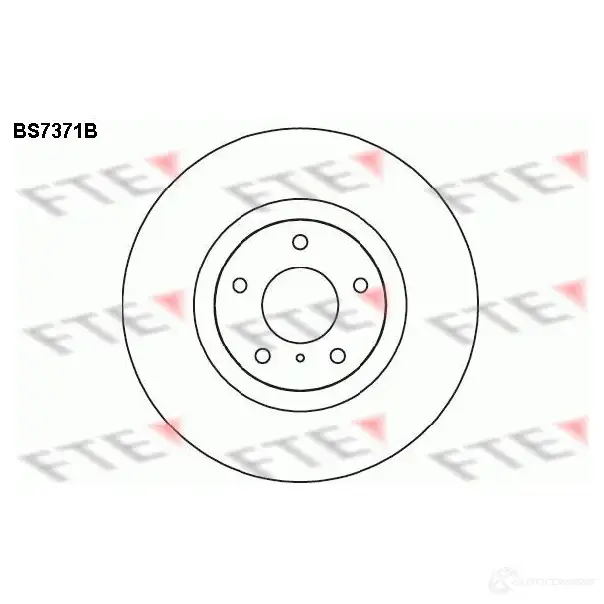 Тормозной диск FTE WQ LGG 4028569698601 BS7371B 607773 изображение 0