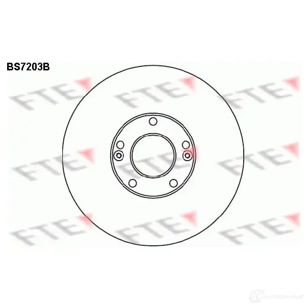 Тормозной диск FTE BS7203B 4028569696706 6OH EIJF 607501 изображение 0