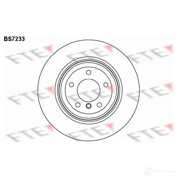 Тормозной диск FTE 607556 4028569491912 BS7233 TA 13Z