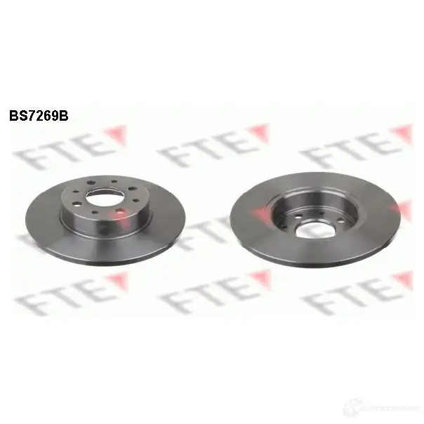 Тормозной диск FTE BS7269B AUGN 2 607621 4028569697291