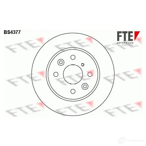 Тормозной диск FTE ZN9B 0U3 606409 4028569025995 bs4377 изображение 0