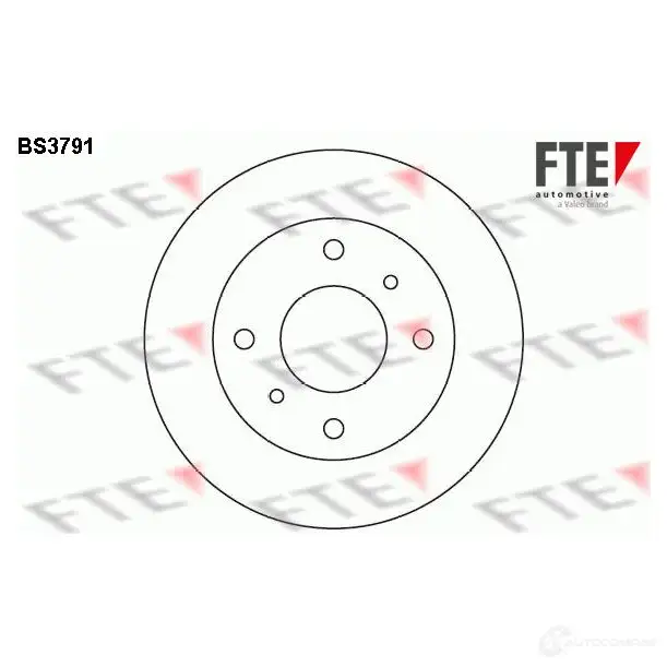 Тормозной диск FTE 7 UHA39 bs3791 4028569031507 606281