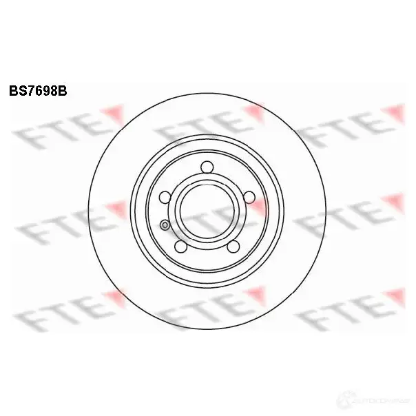 Тормозной диск FTE P9 GPP 608242 4028569704968 BS7698B изображение 0