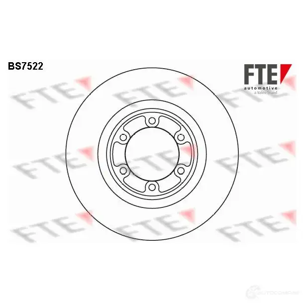 Тормозной диск FTE 607987 M 54RL BS7522 4028569701561 изображение 0