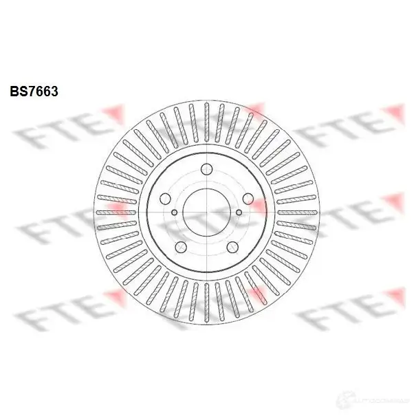 Тормозной диск FTE 608199 BS7663 4028569704258 P3M 11S изображение 0