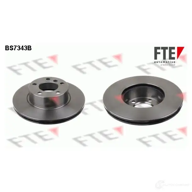 Тормозной диск FTE 4028569698045 BS7343B 1GVP 7H4 607731 изображение 0