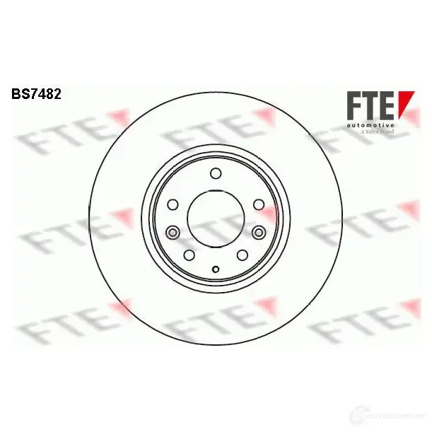 Тормозной диск FTE BS7482 4028569700786 O FTXB6Q 607920 изображение 0