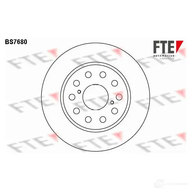 Тормозной диск FTE BS7680 608218 W CYD3E 4028569704593