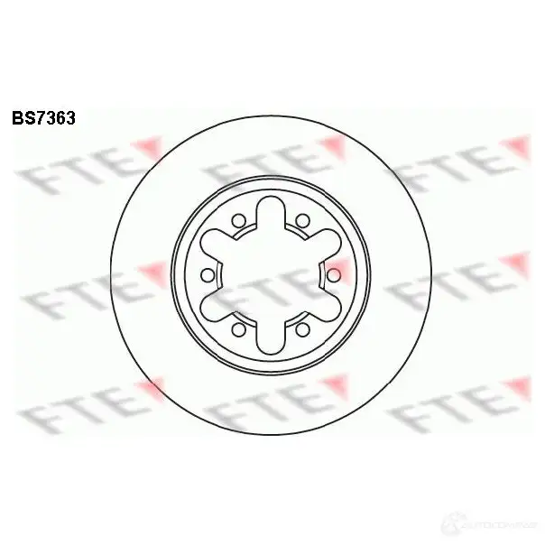 Тормозной диск FTE 4028569698434 1 M88LCN 607765 BS7363 изображение 0