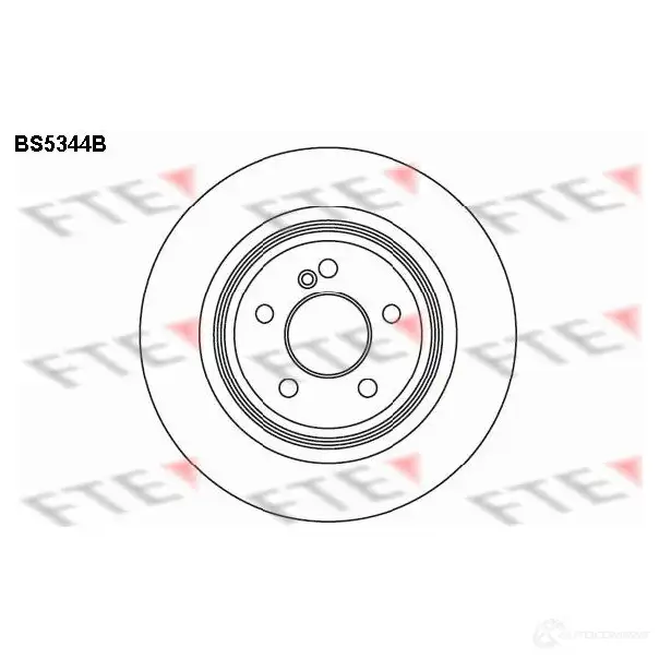 Тормозной диск FTE 4028569694016 BS5344B C2JX I 606964 изображение 0