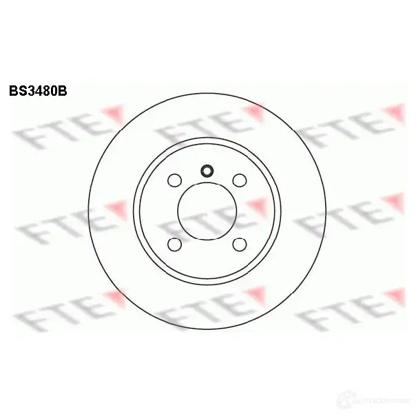 Тормозной диск FTE 606143 46 WNQ 4028569688770 bs3480b