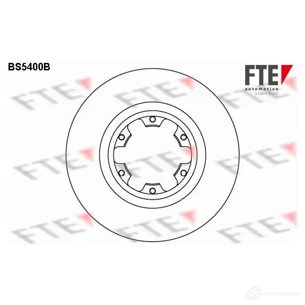 Тормозной диск FTE 4028569694337 BS5400B 607024 ZJ6 CW5A изображение 0