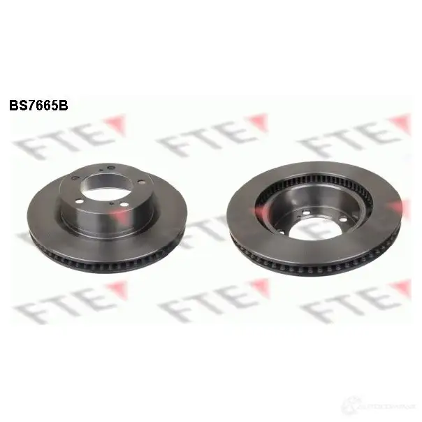 Тормозной диск FTE BS7665B 4028569704302 608203 7U D2EM изображение 0