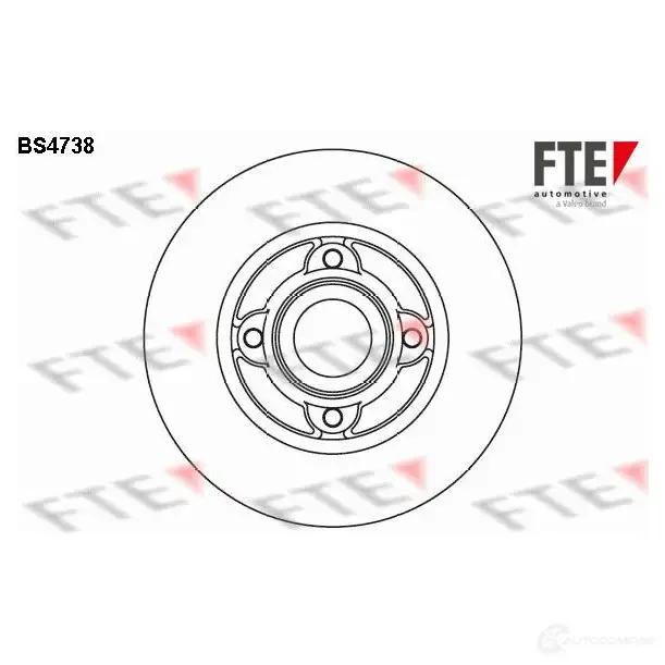 Тормозной диск FTE 606614 B N6GMMJ 4028569328096 BS4738