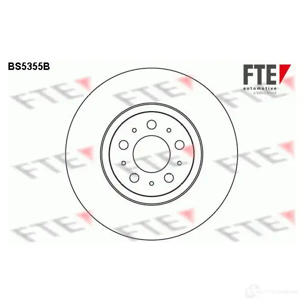 Тормозной диск FTE OTCGVX M 4028569694092 606980 BS5355B