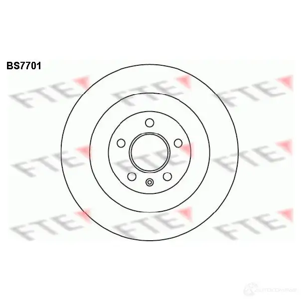 Тормозной диск FTE 4DOT PWF 608247 BS7701 4028569705019