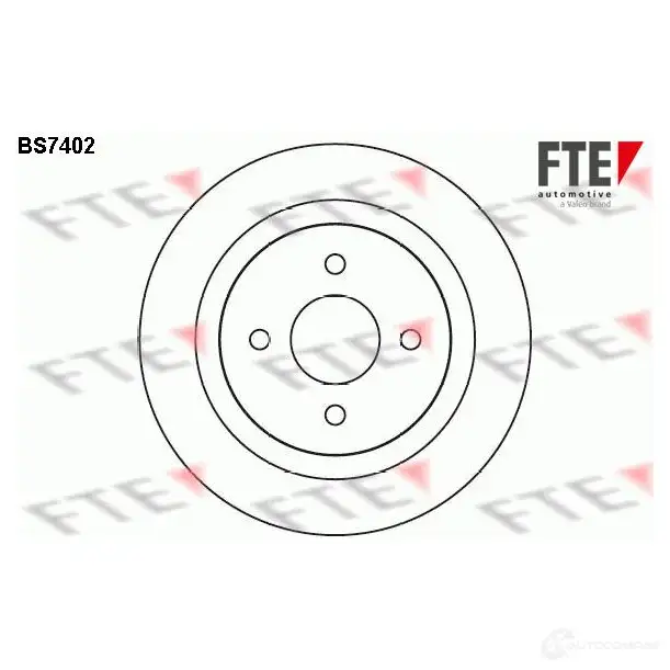 Тормозной диск FTE 4028569699196 U1 ZJ0 BS7402 607813 изображение 0