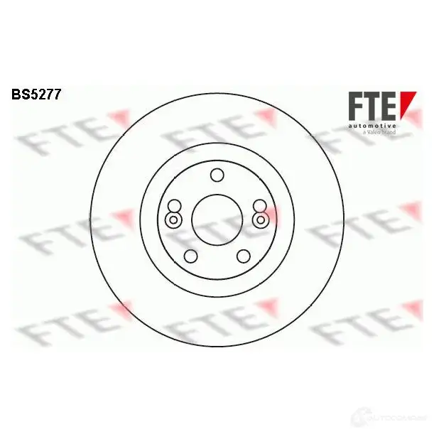 Тормозной диск FTE K1KVAC B 606902 BS5277 4028569445533