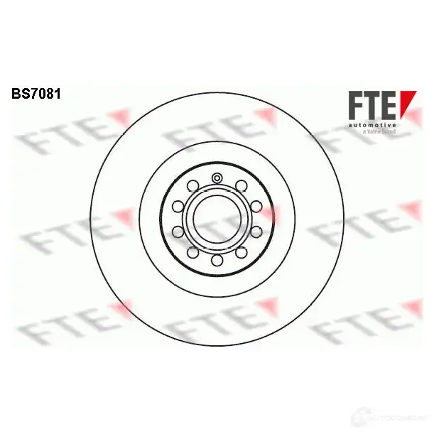 Тормозной диск FTE BS7081 4028569452159 607269 1JW FO4 изображение 0