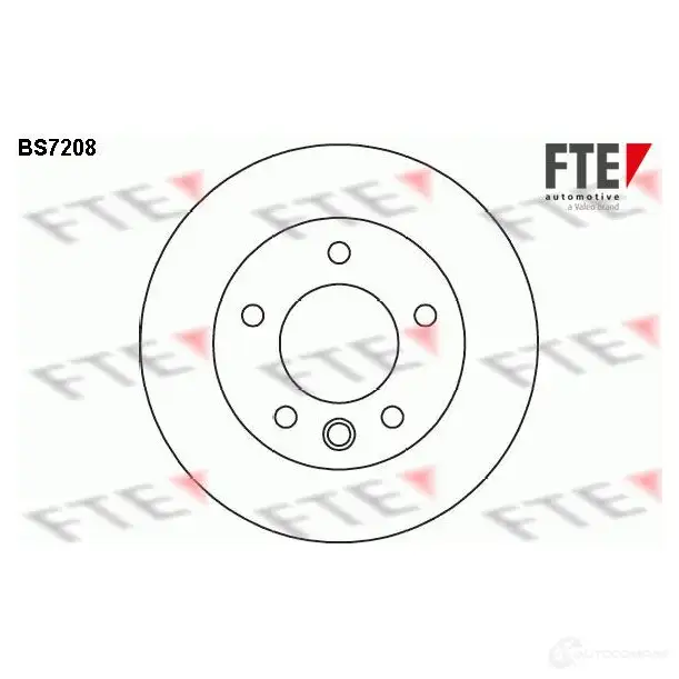 Тормозной диск FTE 1X8B92 E bs7208 607509 4028569485355 изображение 0