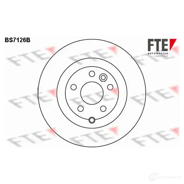 Тормозной диск FTE 607347 4028569695914 L 9V71A BS7126B