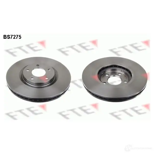 Тормозной диск FTE BS7275 607631 4028569497068 A2N 8N изображение 0