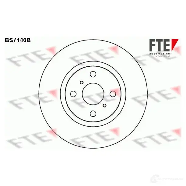 Тормозной диск FTE BS7146B 4028569696126 607384 HNH RC изображение 0