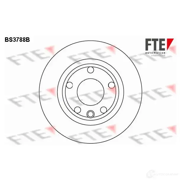 Тормозной диск FTE BS3788B WCV 88 606280 4028569690124 изображение 0