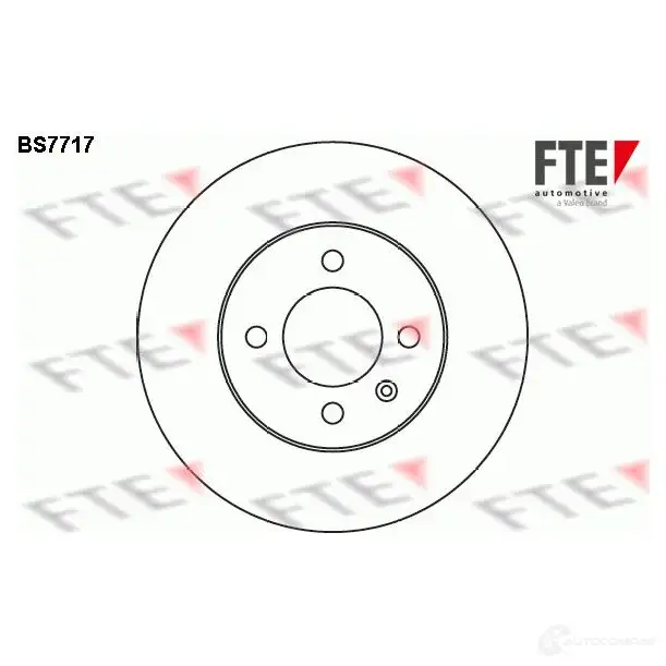 Тормозной диск FTE BS7717 608276 4028569705330 34 FEY изображение 0