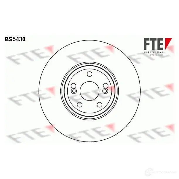 Тормозной диск FTE 4028569436739 BS5430 607084 FH7 YU изображение 0