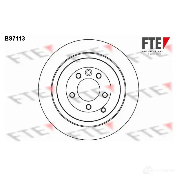 Тормозной диск FTE 4028569463193 KU 3E9 BS7113 607326 изображение 0