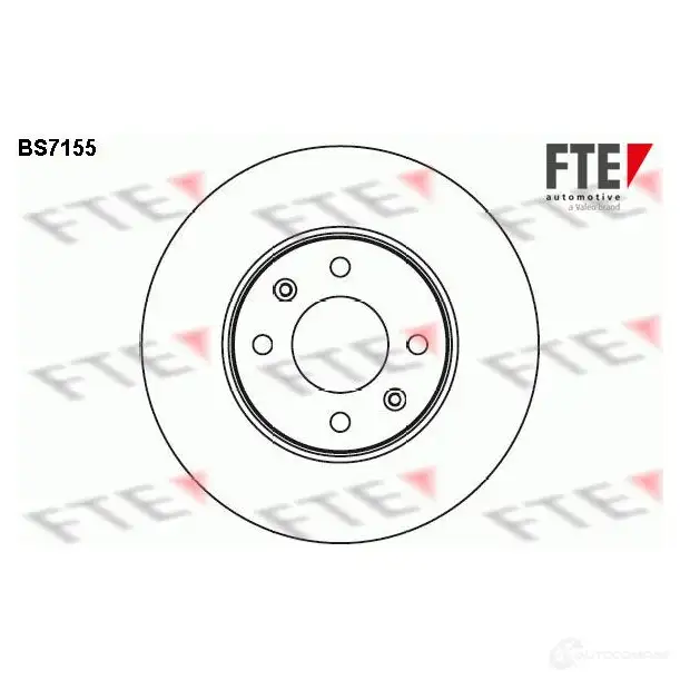 Тормозной диск FTE BS7155 607401 QEUT DDK 4028569479491 изображение 0